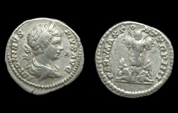 Caracalla, Denarius, Trophy Reverse